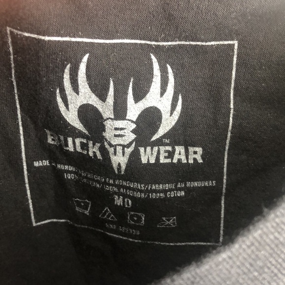 BUCK WEAR DON’T TREAD ON MY RIGHTS MENS GRAPHIC TEE SIZE MEDIUM - Picture 2 of 3